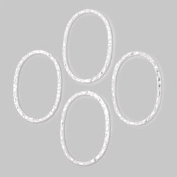 30x20mm Stamped Oval Charm Set of 4 pieces (ONLINE ORDER ONLY)