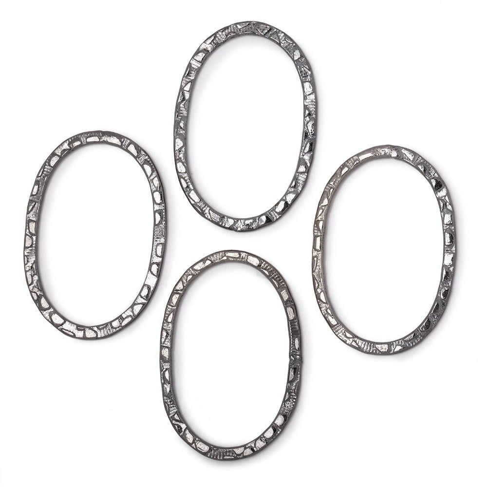 30x20mm Stamped Oval Charm Set of 4 pieces (ONLINE ORDER ONLY)