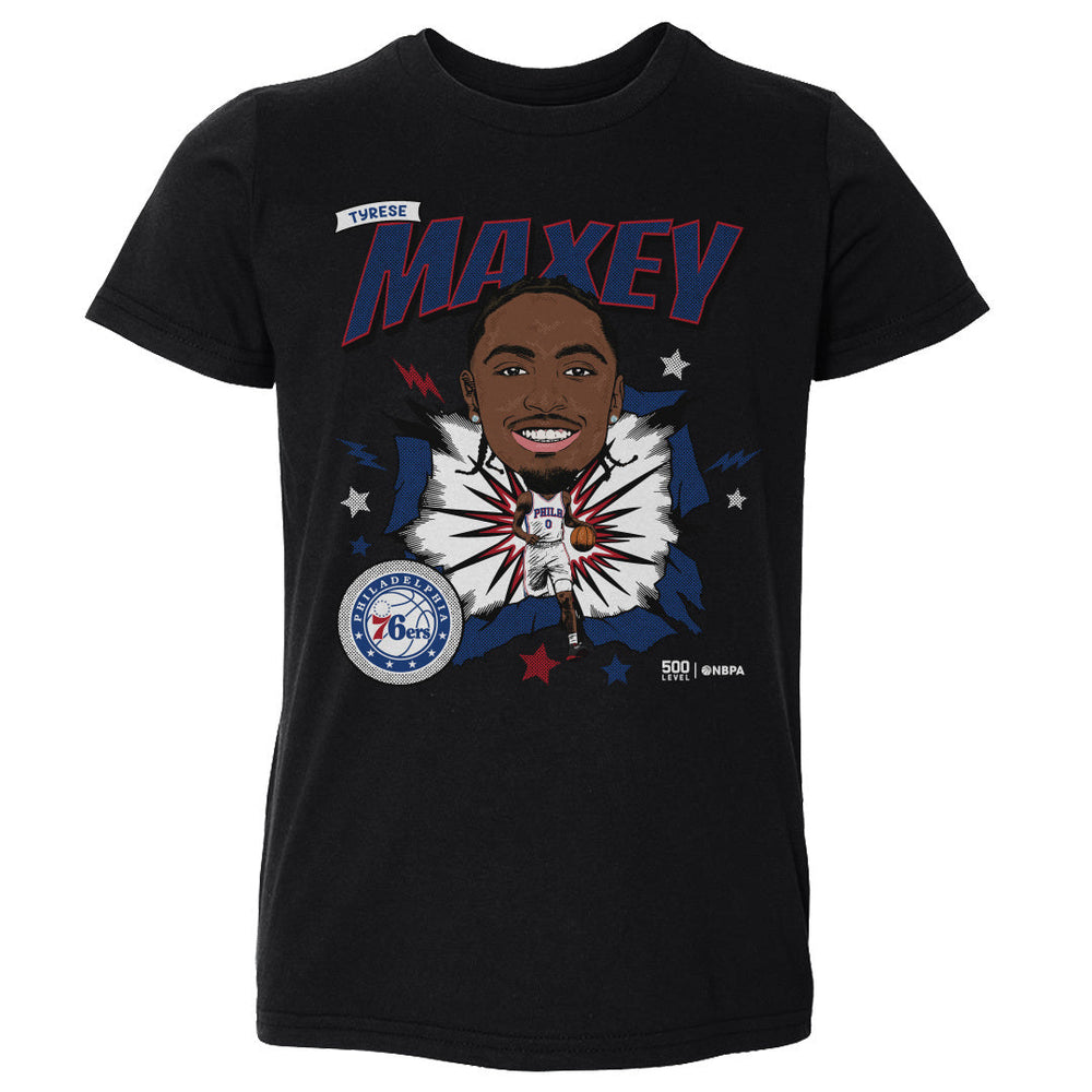 Tyrese Maxey Philadelphia 76ers Caricature WHT (ONLINE ORDER ONLY)