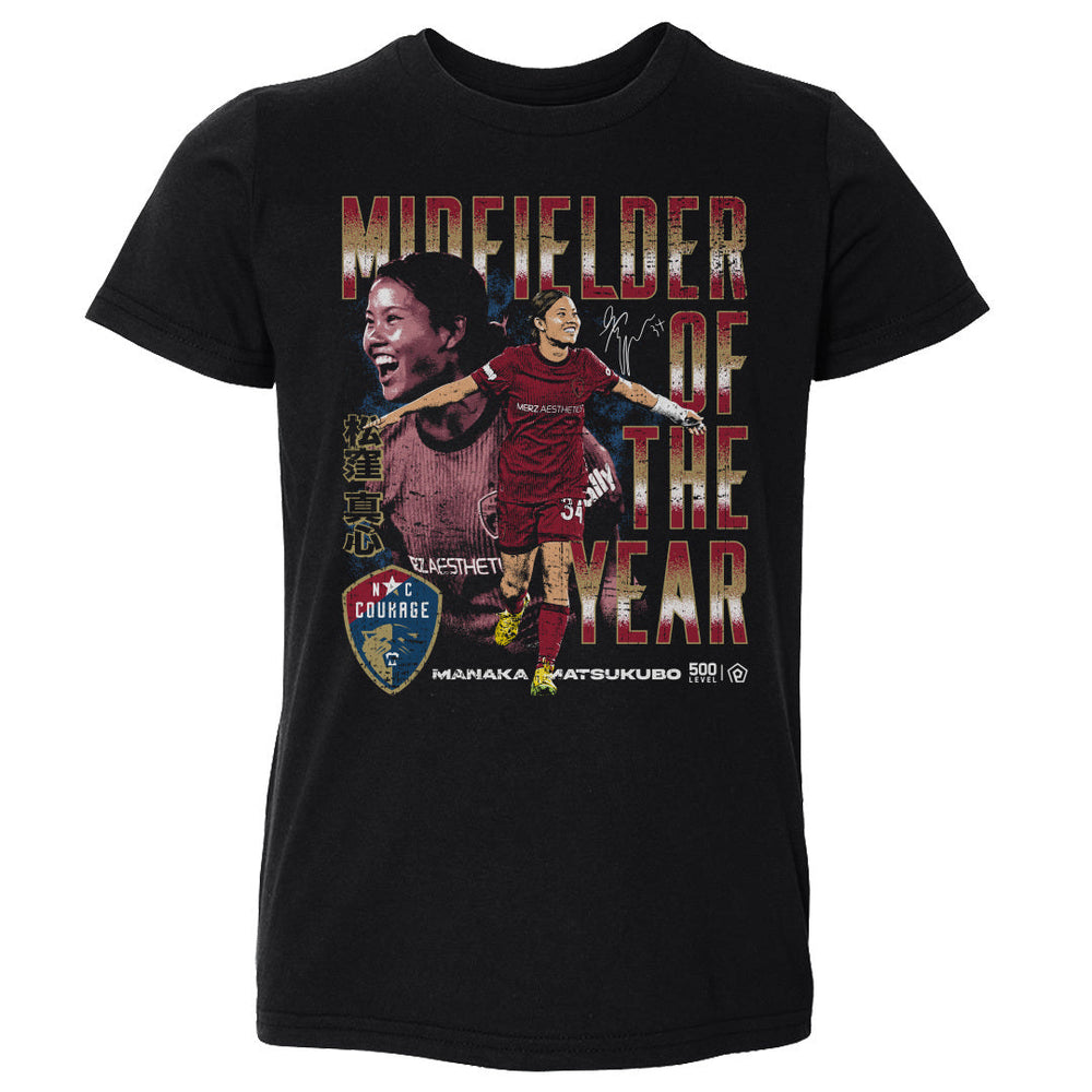 Manaka Matsukubo North Carolina Courage 2025 Midfielder Of The Year WHT (ONLINE ORDER ONLY)