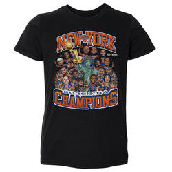 New York Knicks NBA Finals 2026 Champions Caricature WHT (ONLINE ORDER ONLY)