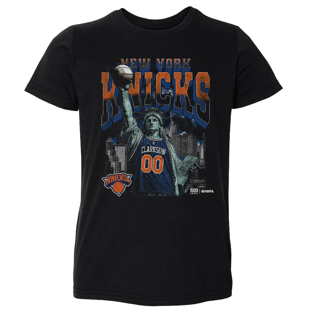 Jordan Clarkson New York Knicks Statue Of Liberty WHT (ONLINE ORDER ONLY)