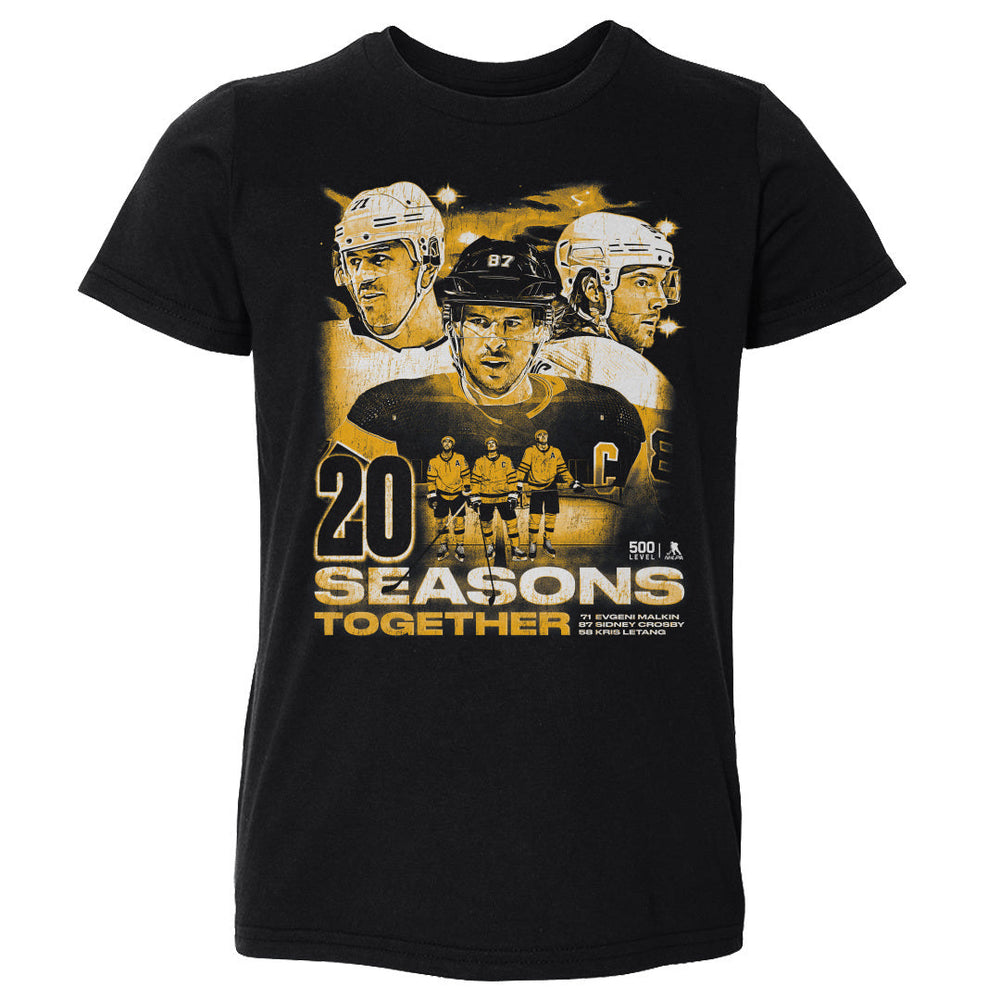 Sidney Crosby Kris Letang & Evgeni Malkin Pittsburgh 20 Seasons WHT (ONLINE ORDER ONLY)