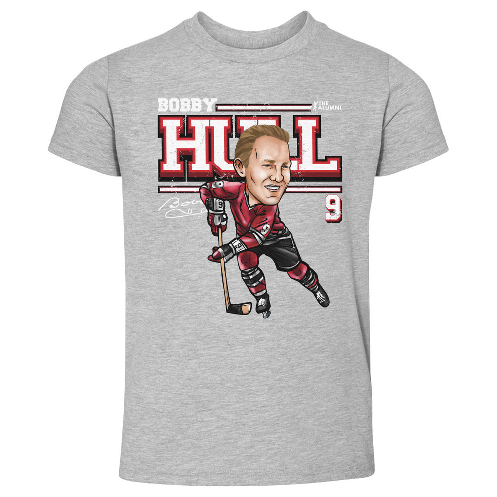 Bobby Hull Chicago Cartoon WHT (ONLINE ORDER ONLY)