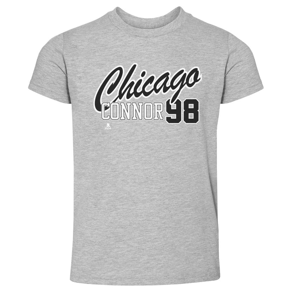 Connor Bedard Chicago Script 98 WHT (ONLINE ORDER ONLY)
