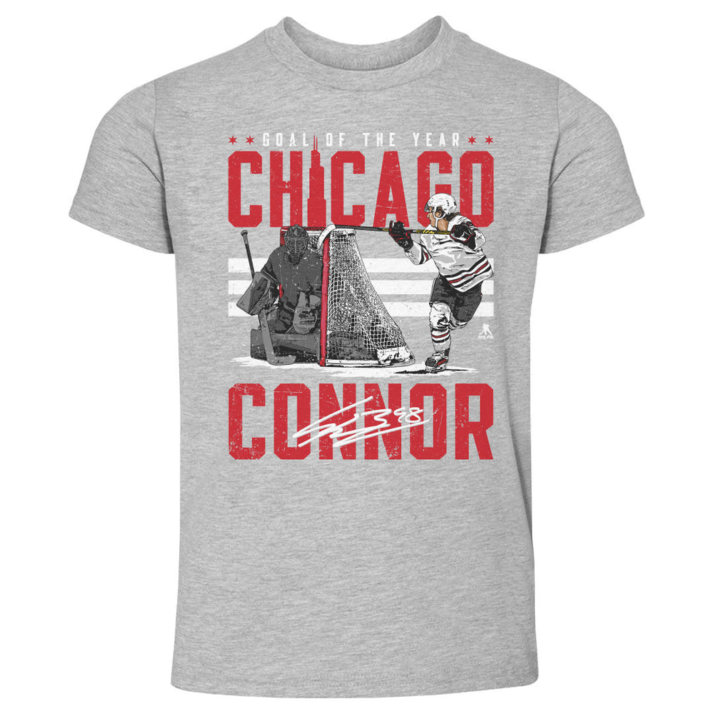 Connor Bedard Chicago Goal Of The Year WHT (ONLINE ORDER ONLY)