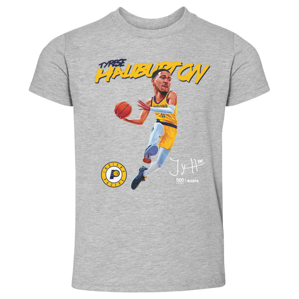 Tyrese Haliburton Indiana Pacers Caricature WHT (ONLINE ORDER ONLY)