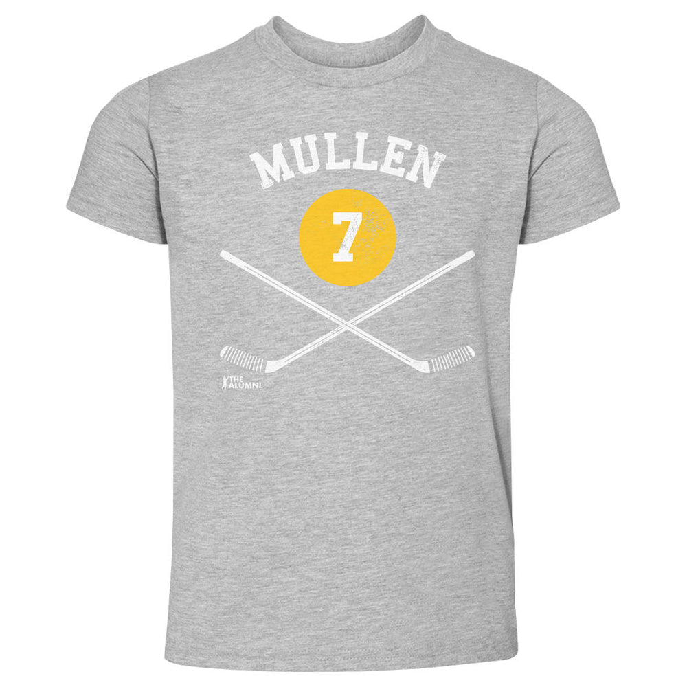 Joe Mullen Pittsburgh 7 Sticks WHT