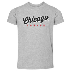 Connor Bedard Chicago Script Connor WHT (ONLINE ORDER ONLY)
