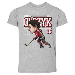 Eddie Olczyk Chicago Cartoon WHT (ONLINE ORDER ONLY)