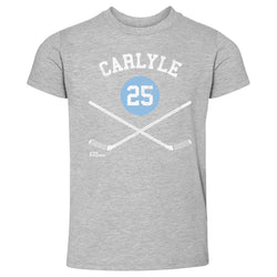 Randy Carlyle Pittsburgh 25 Sticks WHT