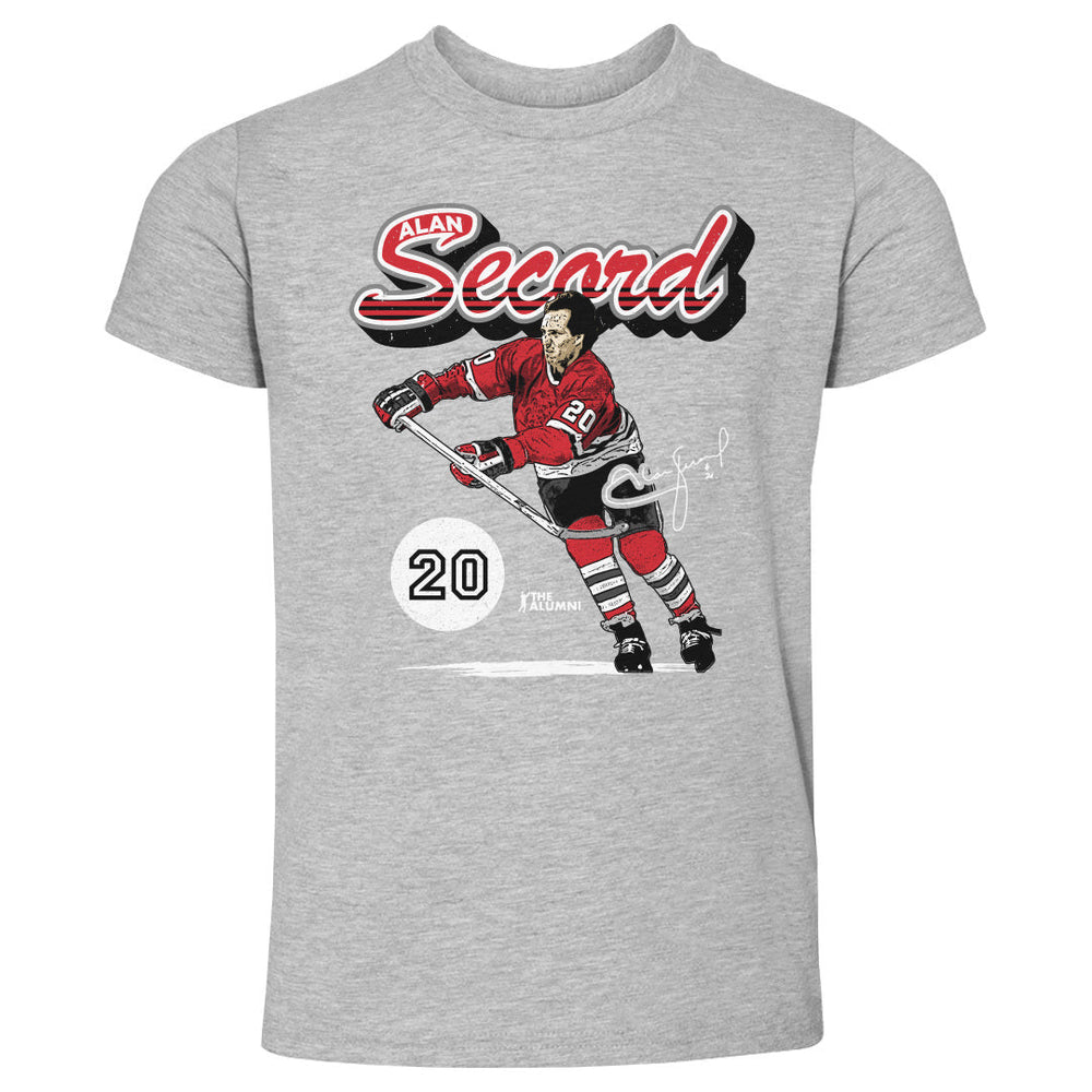Alan Secord Chicago Retro Script WHT (ONLINE ORDER ONLY)