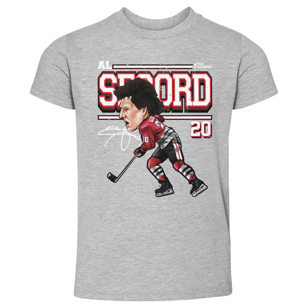 Al Secord Chicago Cartoon WHT (ONLINE ORDER ONLY)