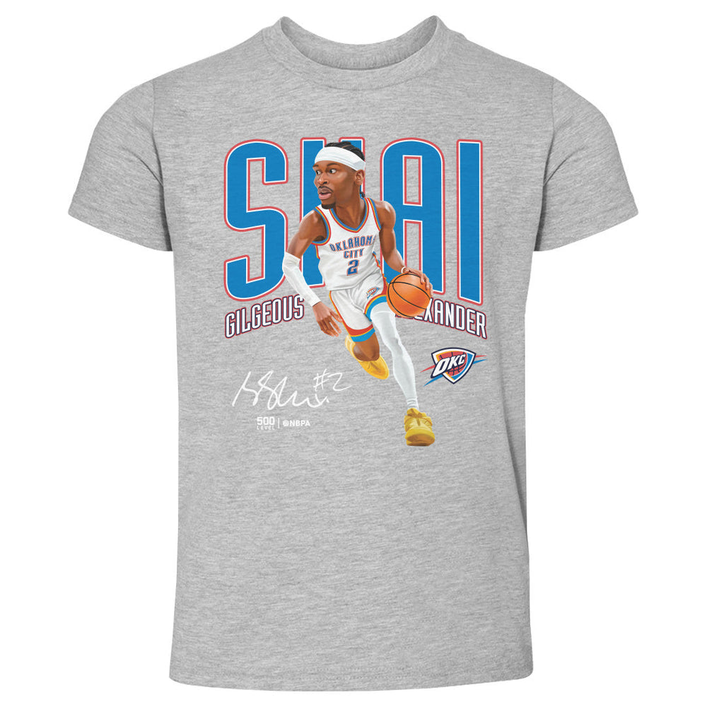 Shai Gilgeous-Alexander Oklahoma City Thunder Caricature WHT (ONLINE ORDER ONLY)