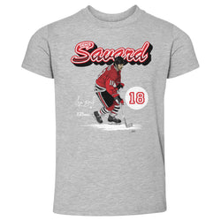 Denis Savard Chicago Retro Script WHT (ONLINE ORDER ONLY)
