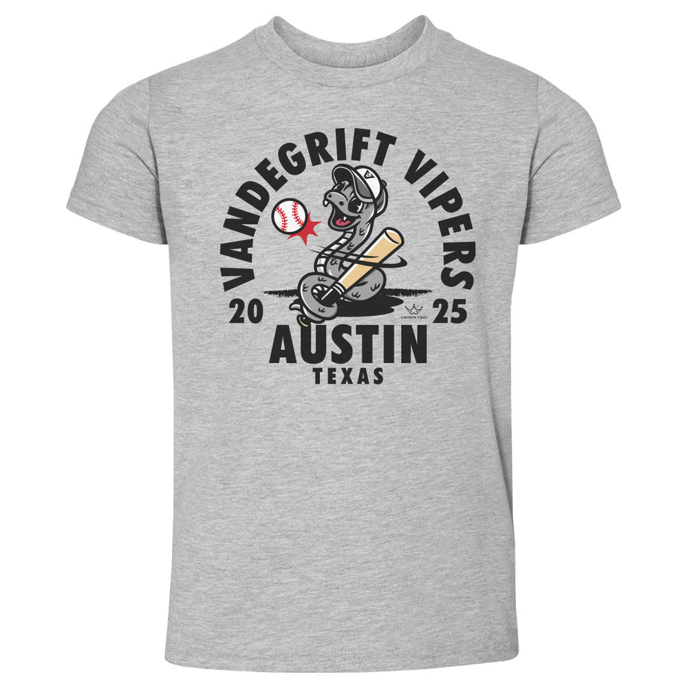 Crown Trio Vandegrift High School Baseball Mascot Snake WHT (ONLINE ORDER ONLY)