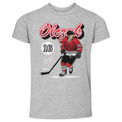 Eddie Olczyk Chicago Retro Script WHT (ONLINE ORDER ONLY)