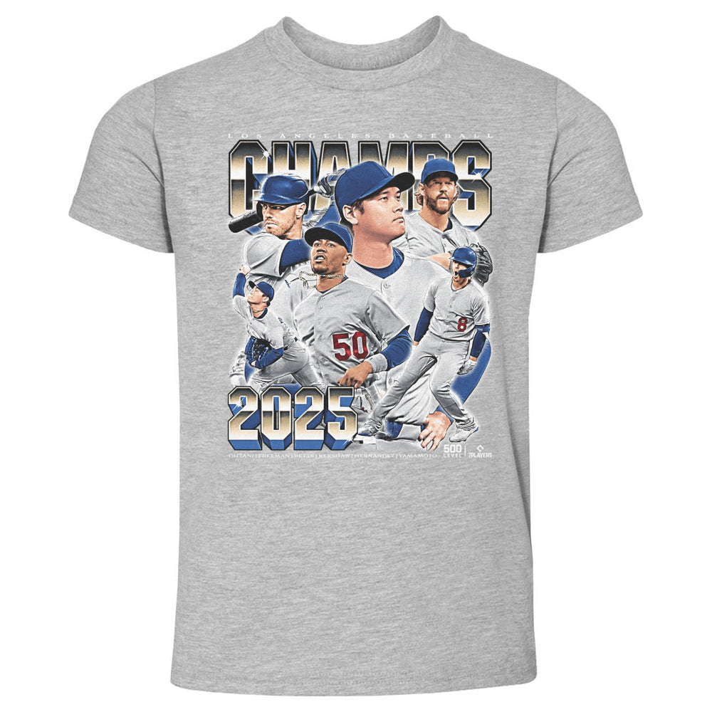 Los Angeles D Baseball 2025 Champs Vintage WHT (ONLINE ORDER ONLY)