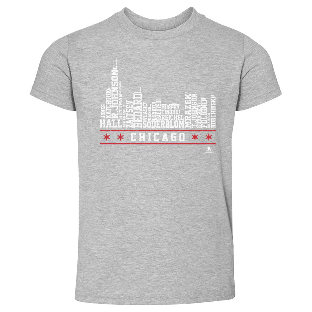Chicago Hockey Roster Skyline 23 WHT (ONLINE ORDER ONLY)