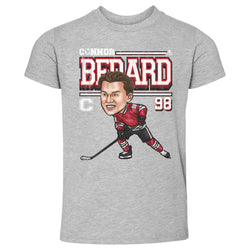 Connor Bedard Chicago Cartoon WHT (ONLINE ORDER ONLY)