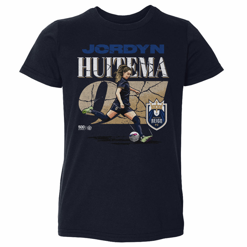 Jordyn Huitema Seattle Reign FC Cracked Number WHT (ONLINE ONLY)