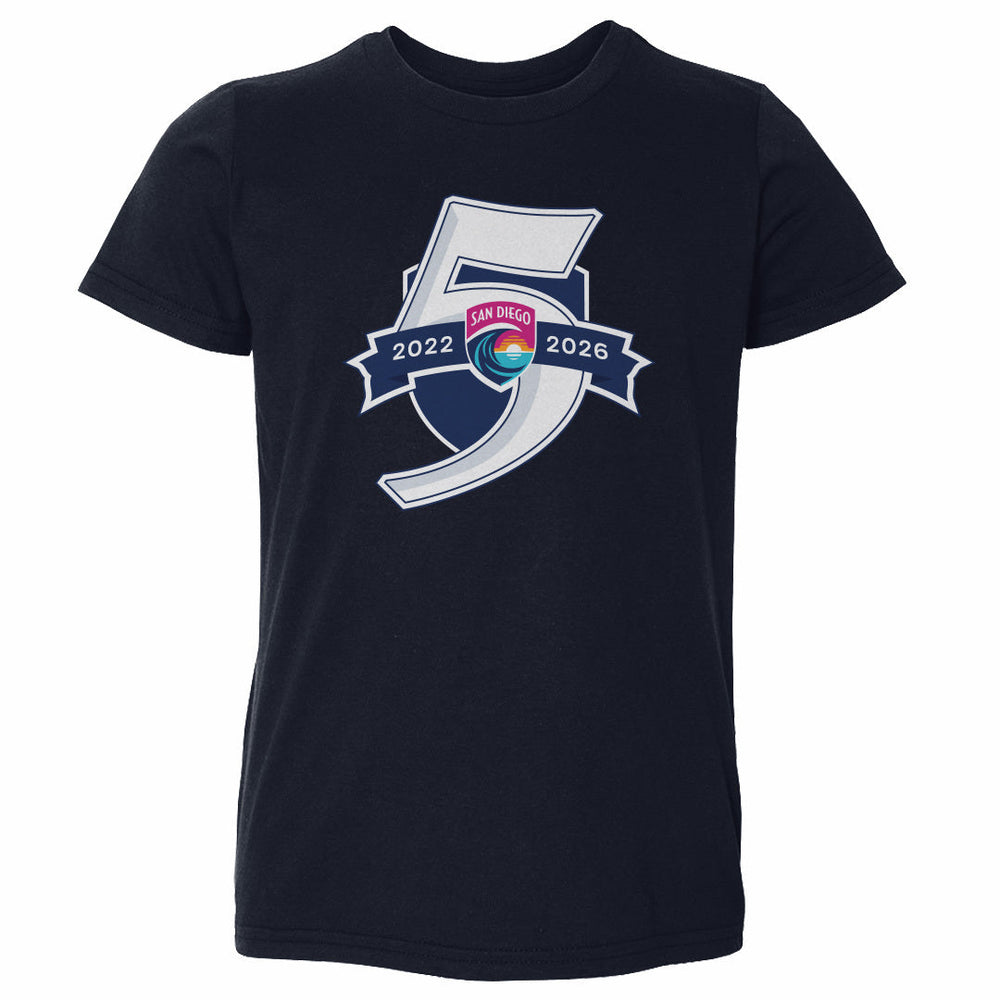 San Diego Wave FC 5 Seasons Logo WHT (ONLINE ORDER ONLY)