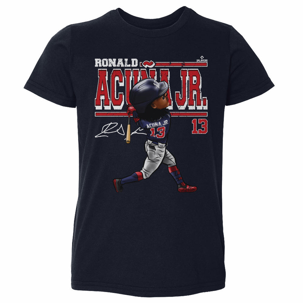 Ronald Acuna Jr. Cartoon WHT