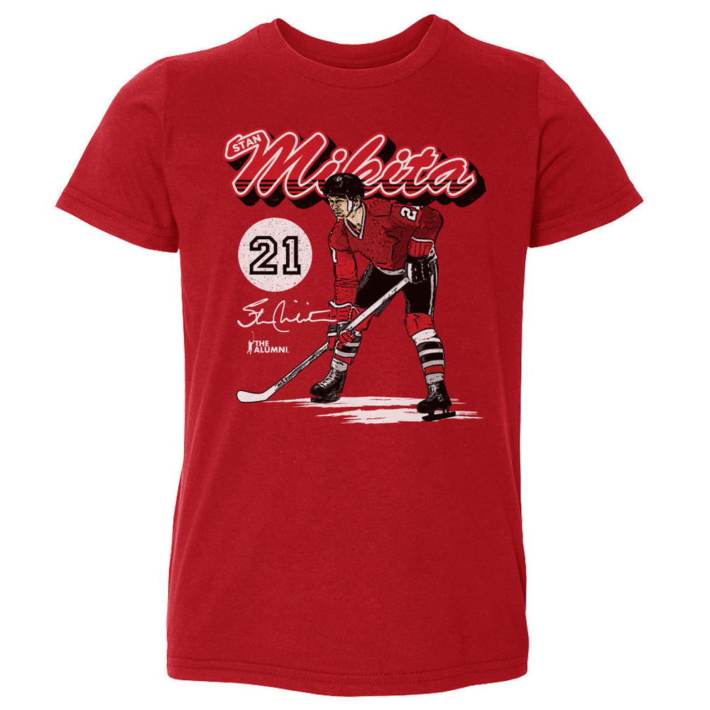 Stan Mikita Chicago Retro Script WHT (ONLINE ORDER ONLY)
