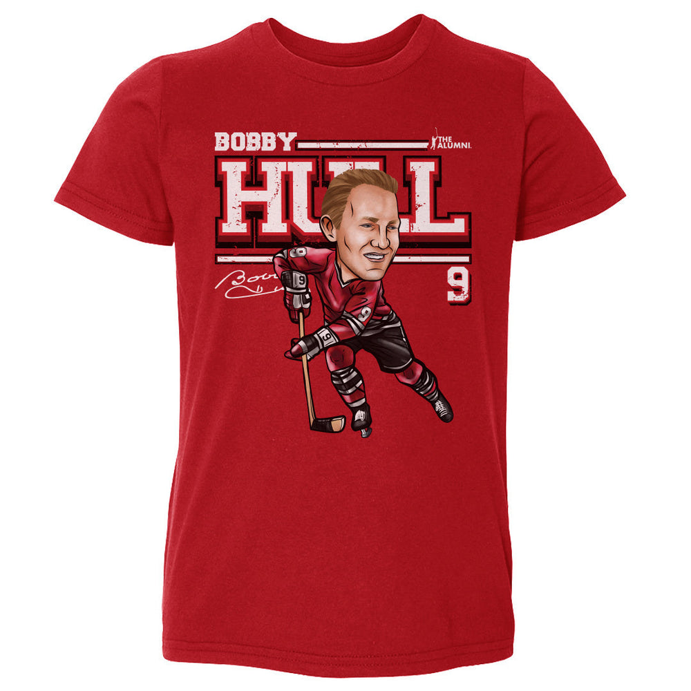 Bobby Hull Chicago Cartoon WHT (ONLINE ORDER ONLY)