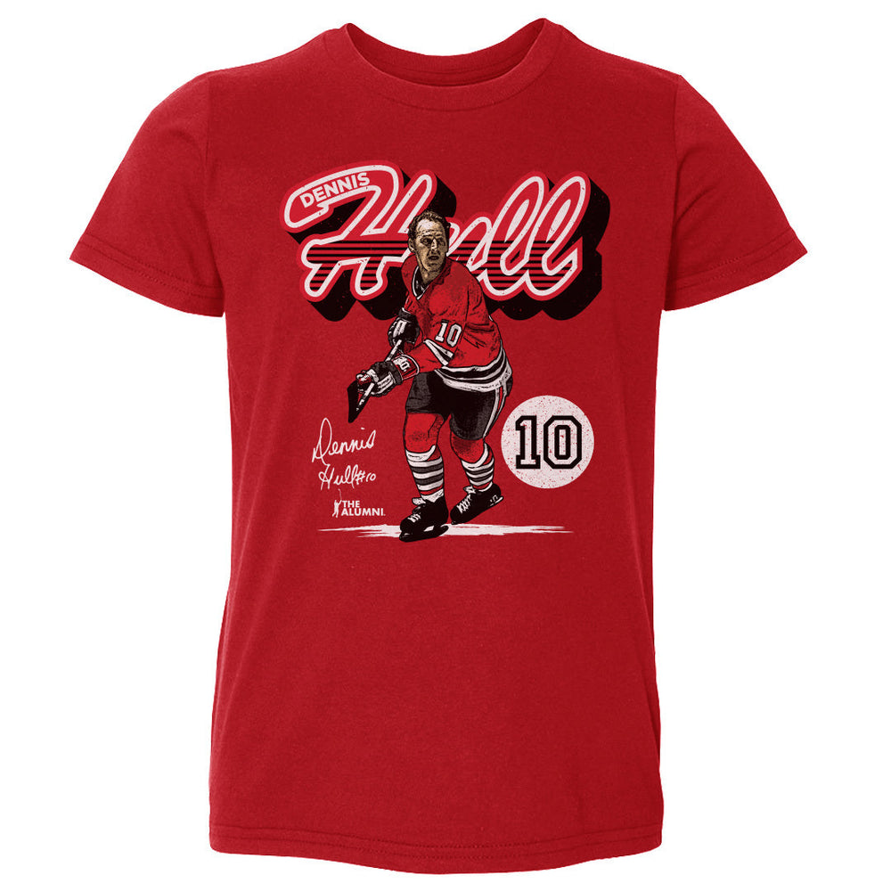 Dennis Hull Chicago Retro Script WHT (ONLINE ORDER ONLY)