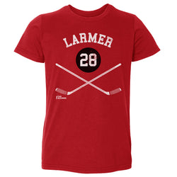 Steve Larmer Chicago 28 Sticks WHT (ONLINE ORDER ONLY)