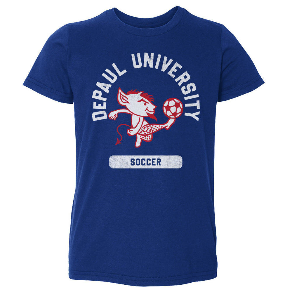 DePaul Blue Demons Mascot Soccer WHT