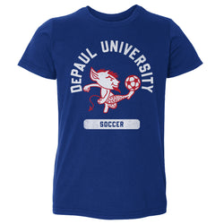 DePaul Blue Demons Mascot Soccer WHT