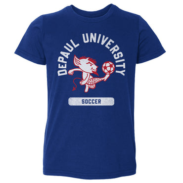 DePaul Blue Demons Mascot Soccer WHT