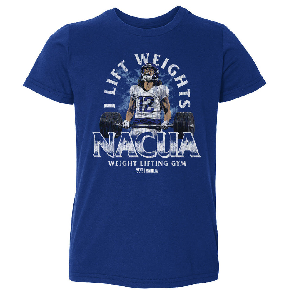 Puka Nacua Los Angeles R I Lift Weights WHT (ONLINE ORDER ONLY)