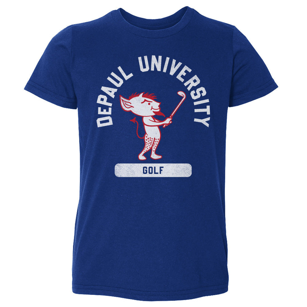 DePaul Blue Demons Mascot Golf WHT (ONLINE ORDER ONLY)