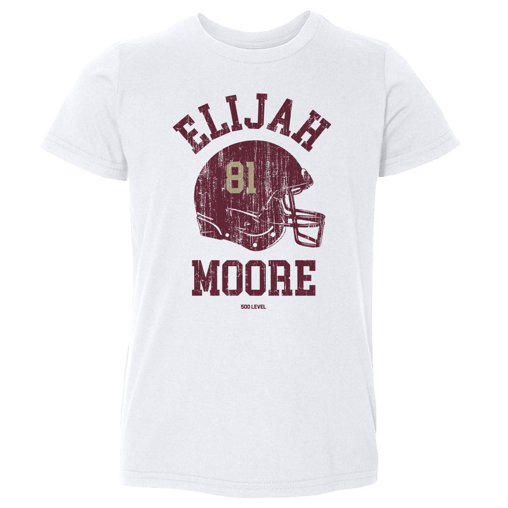 Elijah Moore College Helmet Font