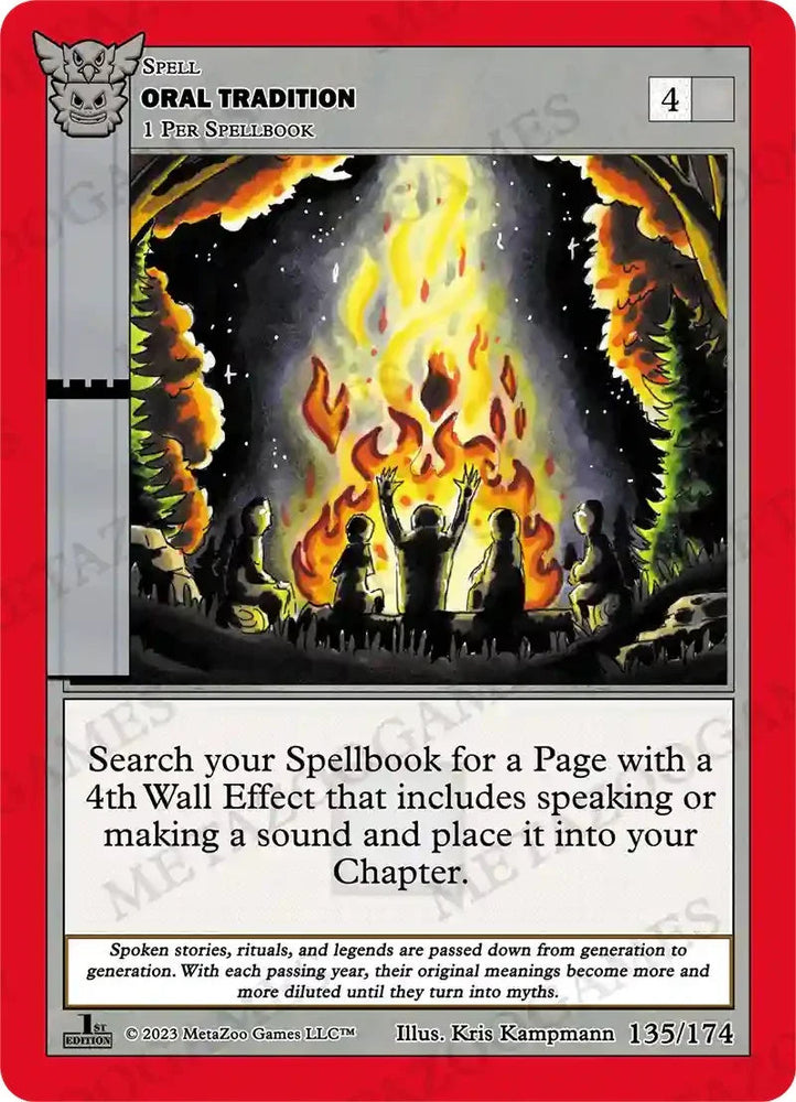 Oral Tradition [Native: First Edition] (ONLINE ORDER ONLY)