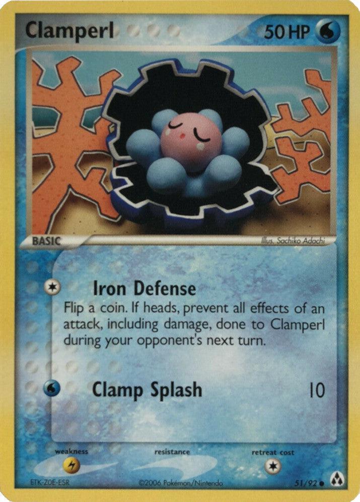 Clamperl (51/92) (Stamped) [EX: Legend Maker] (Online Only)