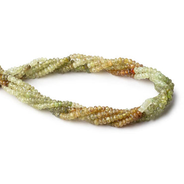 4mm Grossular Garnet Faceted Rondelles 14.5 inch 139 Beads (ONLINE ORDER ONLY)