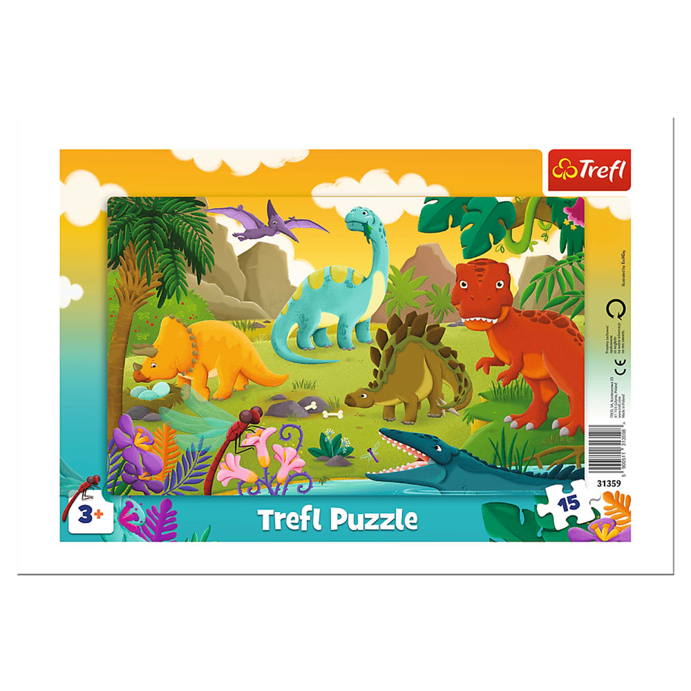 Trefl Preschool Dinosaurs 15 Piece Puzzle (ONLINE ORDER ONLY)
