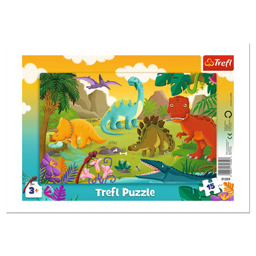 Trefl Preschool Dinosaurs 15 Piece Puzzle