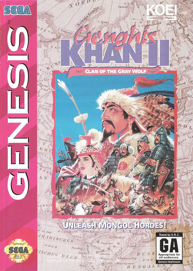 Genghis Khan II: Clan of the Gray Wolf (Sega Genesis) (ONLINE ORDER ONLY)