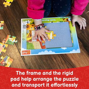 Trefl Frame Peppa Pig's Happy Train 15 Piece Puzzle