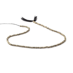 2.5mm Pyrite Faceted Rondelle Beads 13.5 inch 157 pieces (ONLINE ORDER ONLY)