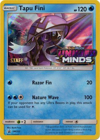 Tapu Fini (SM203) (Staff Prerelease Promo) [Sun & Moon: Black Star Promos] (Online Only)