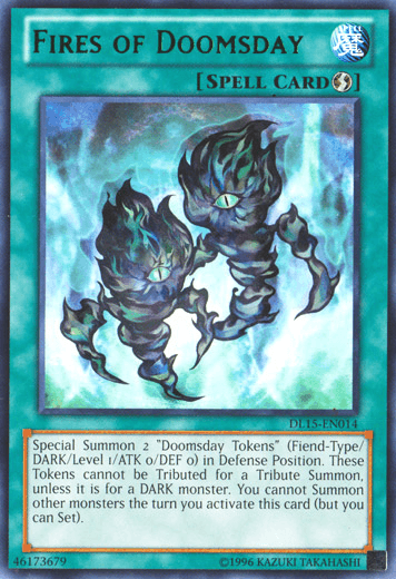Fires of Doomsday (Green) [DL15-EN014] Rare (ONLINE ORDER ONLY)
