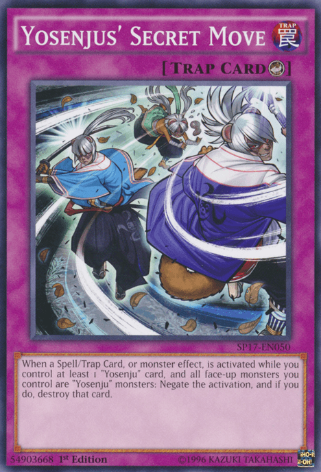Yosenjus' Secret Move [SP17-EN050] Starfoil Rare (ONLINE ORDER ONLY)