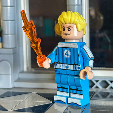JOHNNY FIRE (FanPlastic 4) made using LEGO parts - B3 Customs (Online Order Only)