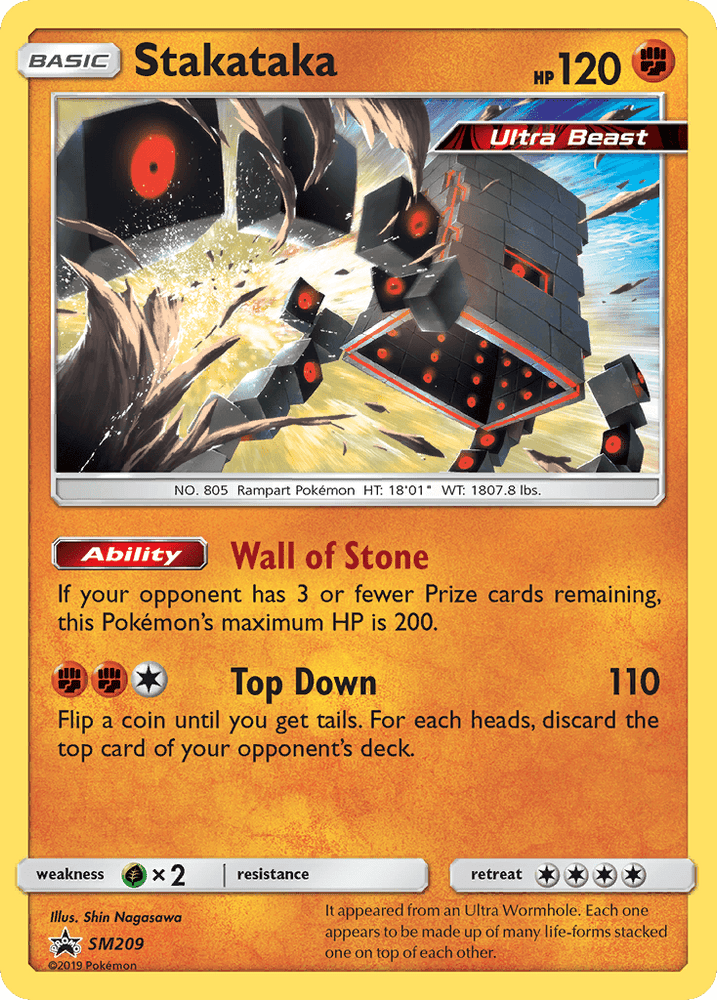 Stakataka (SM209) [Sun & Moon: Black Star Promos] (Online Only)